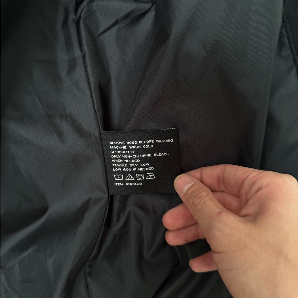 Centigrade Down Feather Puffer Jacket Black Parka… - image 8